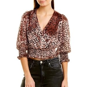 💥Sale💥Walter Baker Rochell Top in Leopard Blush